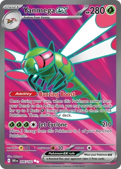 Yanmega ex #206 from Destined Rivals