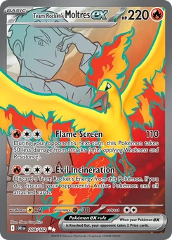 Team Rocket's Moltres ex #208 from Destined Rivals