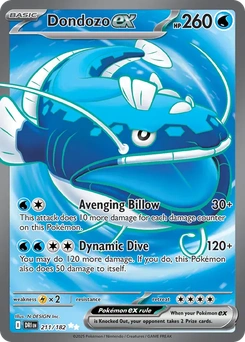 Dondozo ex #211 from Destined Rivals