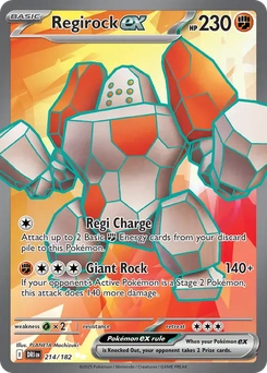 Regirock ex #214 from Destined Rivals
