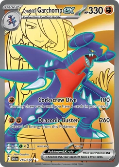 Cynthia's Garchomp ex #215 from Destined Rivals
