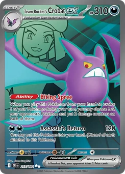 Team Rocket's Crobat ex #217 from Destined Rivals