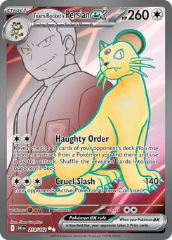 Team Rocket's Persian ex #219 from Destined Rivals