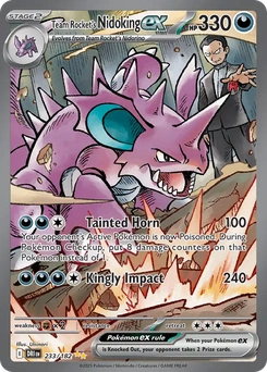 Team Rocket's Nidoking ex #233 from Destined Rivals