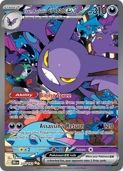 Team Rocket's Crobat ex #234 from Destined Rivals