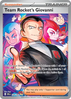 Team Rocket's Giovanni #238 from Destined Rivals
