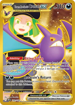 Team Rocket's Crobat ex #242 from Destined Rivals