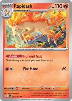 Rapidash #30 from Destined Rivals