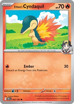 Ethan's Cyndaquil #32 from Destined Rivals
