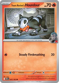 Team Rocket's Houndour #37 from Destined Rivals