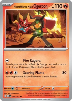 Hearthflame Mask Ogerpon #44 from Destined Rivals