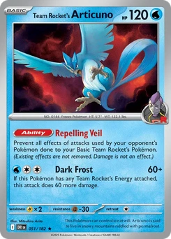 Team Rocket's Articuno #51 from Destined Rivals