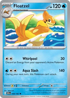 Floatzel #58 from Destined Rivals