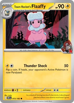 Team Rocket's Flaaffy #73 from Destined Rivals