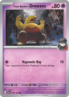 Team Rocket's Drowzee #79 from Destined Rivals