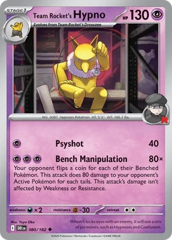Team Rocket's Hypno #80 from Destined Rivals