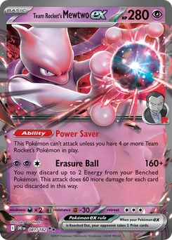 Team Rocket's Mewtwo ex #81 from Destined Rivals