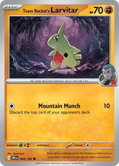 Team Rocket's Larvitar #94 from Destined Rivals