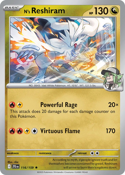N's Reshiram #116 from Journey Together