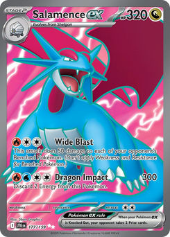 Salamence ex #177 from Journey Together