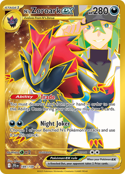 N's Zoroark ex #189 from Journey Together