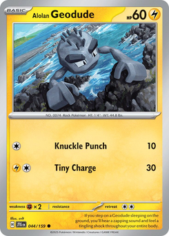 Alolan Geodude #44 from Journey Together