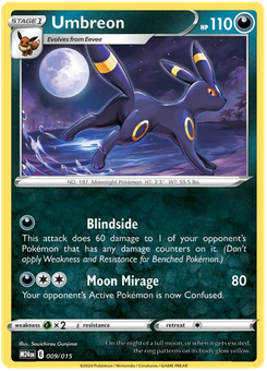 Umbreon #9 from McDonald's Dragon Discovery