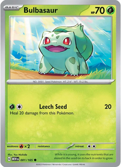 Bulbasaur #1 from Scarlet & Violet 151