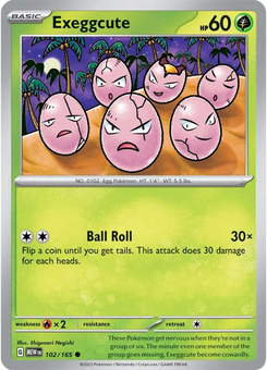 Exeggcute #102 from Scarlet & Violet 151