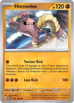 Hitmonlee #106 from Scarlet & Violet 151