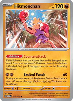 Hitmonchan #107 from Scarlet & Violet 151