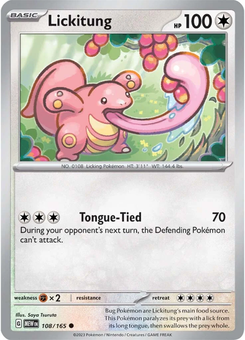 Lickitung #108 from Scarlet & Violet 151
