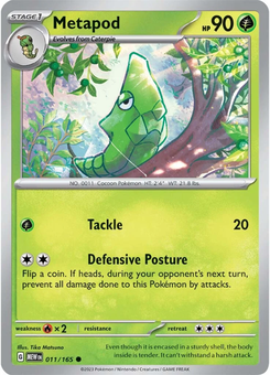Metapod #11 from Scarlet & Violet 151