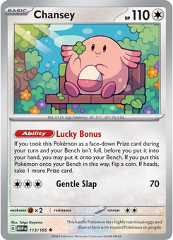Chansey #113 from Scarlet & Violet 151