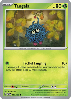 Tangela #114 from Scarlet & Violet 151