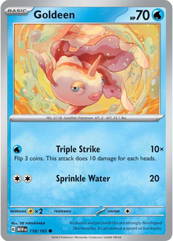 Goldeen #118 from Scarlet & Violet 151