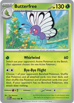 Butterfree #12 from Scarlet & Violet 151