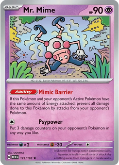 Mr. Mime #122 from Scarlet & Violet 151