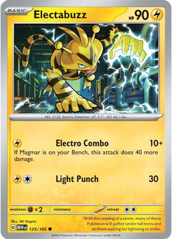Electabuzz #125 from Scarlet & Violet 151