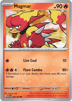 Magmar #126 from Scarlet & Violet 151