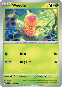 Weedle #13 from Scarlet & Violet 151