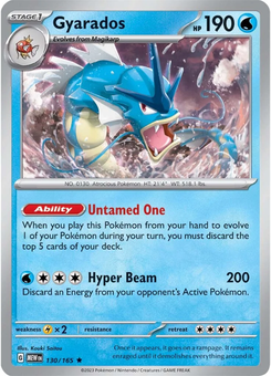 Gyarados #130 from Scarlet & Violet 151