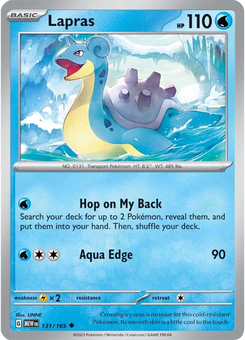 Lapras #131 from Scarlet & Violet 151