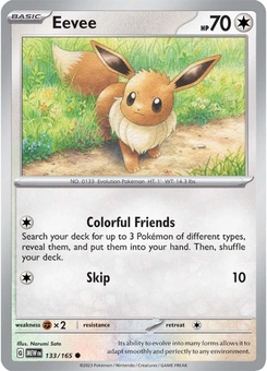 Eevee #133 from Scarlet & Violet 151