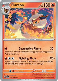 Flareon #136 from Scarlet & Violet 151