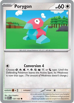 Porygon #137 from Scarlet & Violet 151