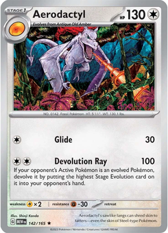 Aerodactyl #142 from Scarlet & Violet 151