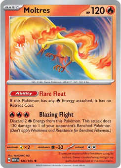 Moltres #146 from Scarlet & Violet 151