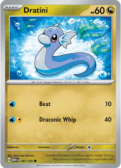 Dratini #147 from Scarlet & Violet 151