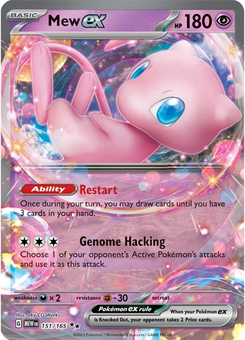 Mew ex #151 from Scarlet & Violet 151